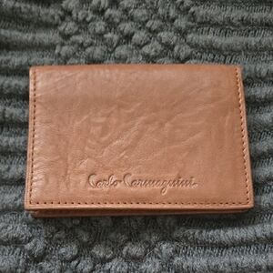 Carlo Carmagini Made In Italy Wallet Bifold Slim Leather